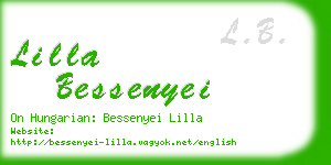 lilla bessenyei business card